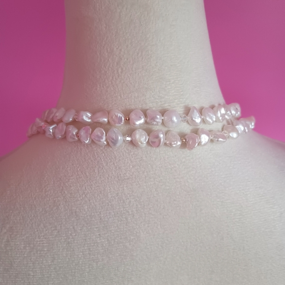 20" freshwater pearl necklace with 14K gold clasp - Picture 8 of 9